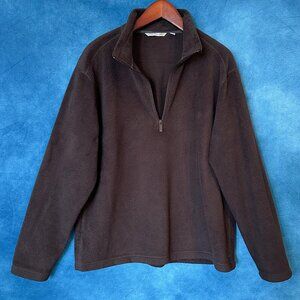 Horny Toad Fleece 1/4 Zip Jacket, Mens XL, Brown
